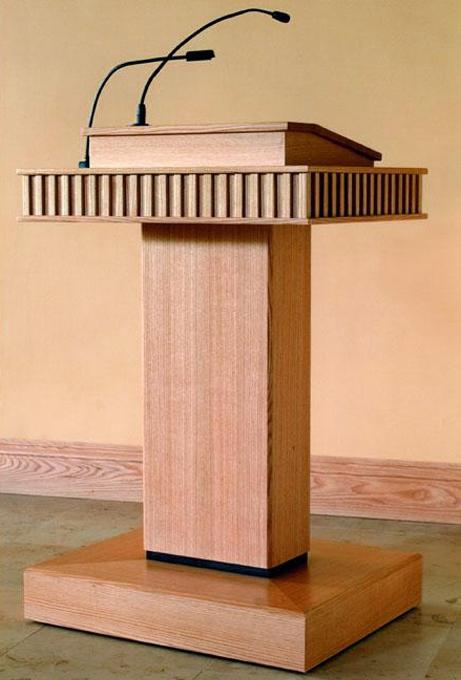 Lecturn, front view