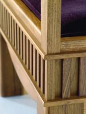 Chairs, front corner detail
