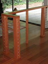 Stainless Steel Railing, rear view